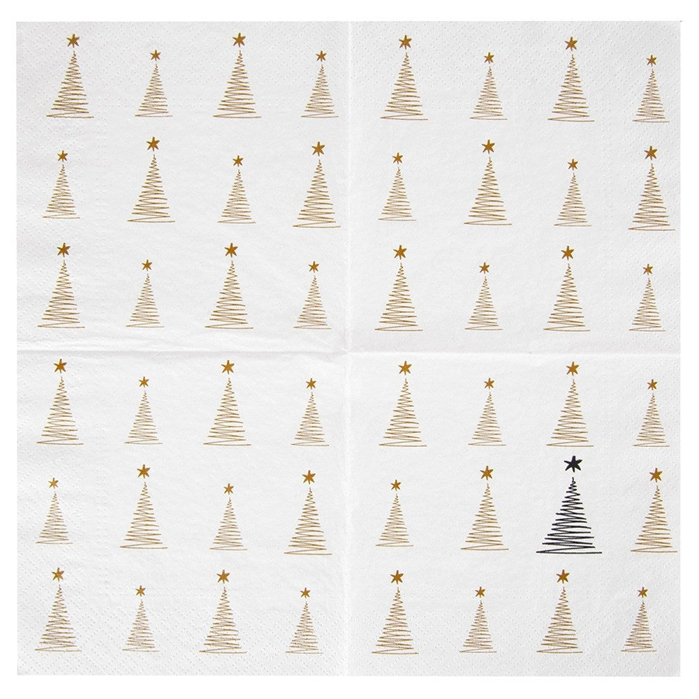 3-layer Christmas paper napkins CHRISTMAS TREE 33x33 cm 20 pcs.