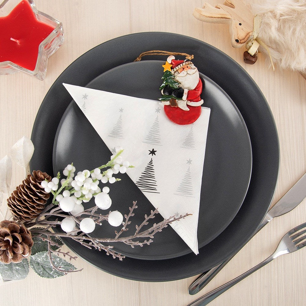3-layer Christmas paper napkins CHRISTMAS TREE 33x33 cm 20 pcs.