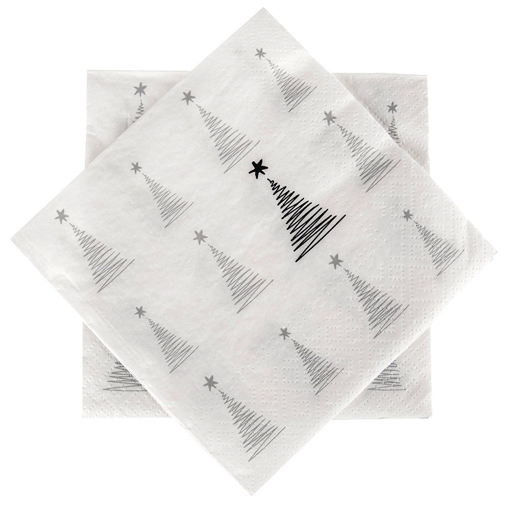 3-layer Christmas paper napkins CHRISTMAS TREE 33x33 cm 20 pcs.