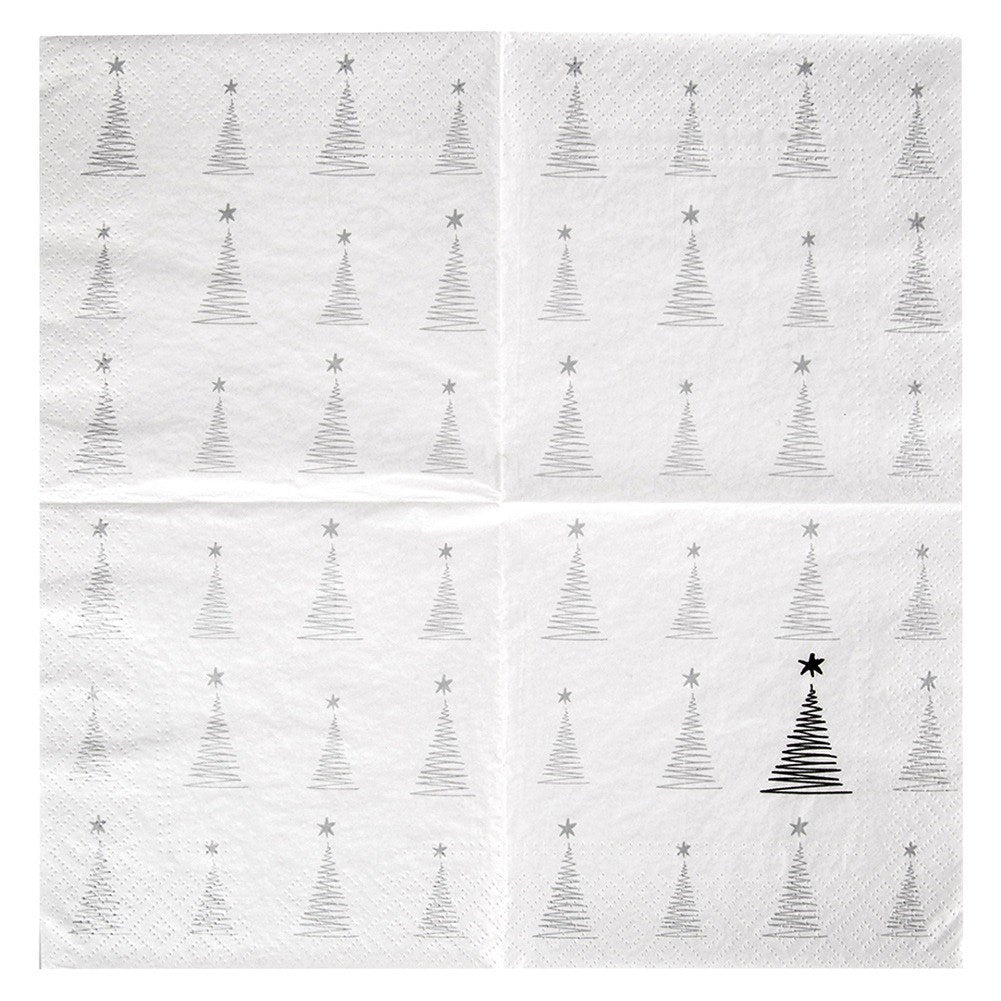 3-layer Christmas paper napkins CHRISTMAS TREE 33x33 cm 20 pcs.