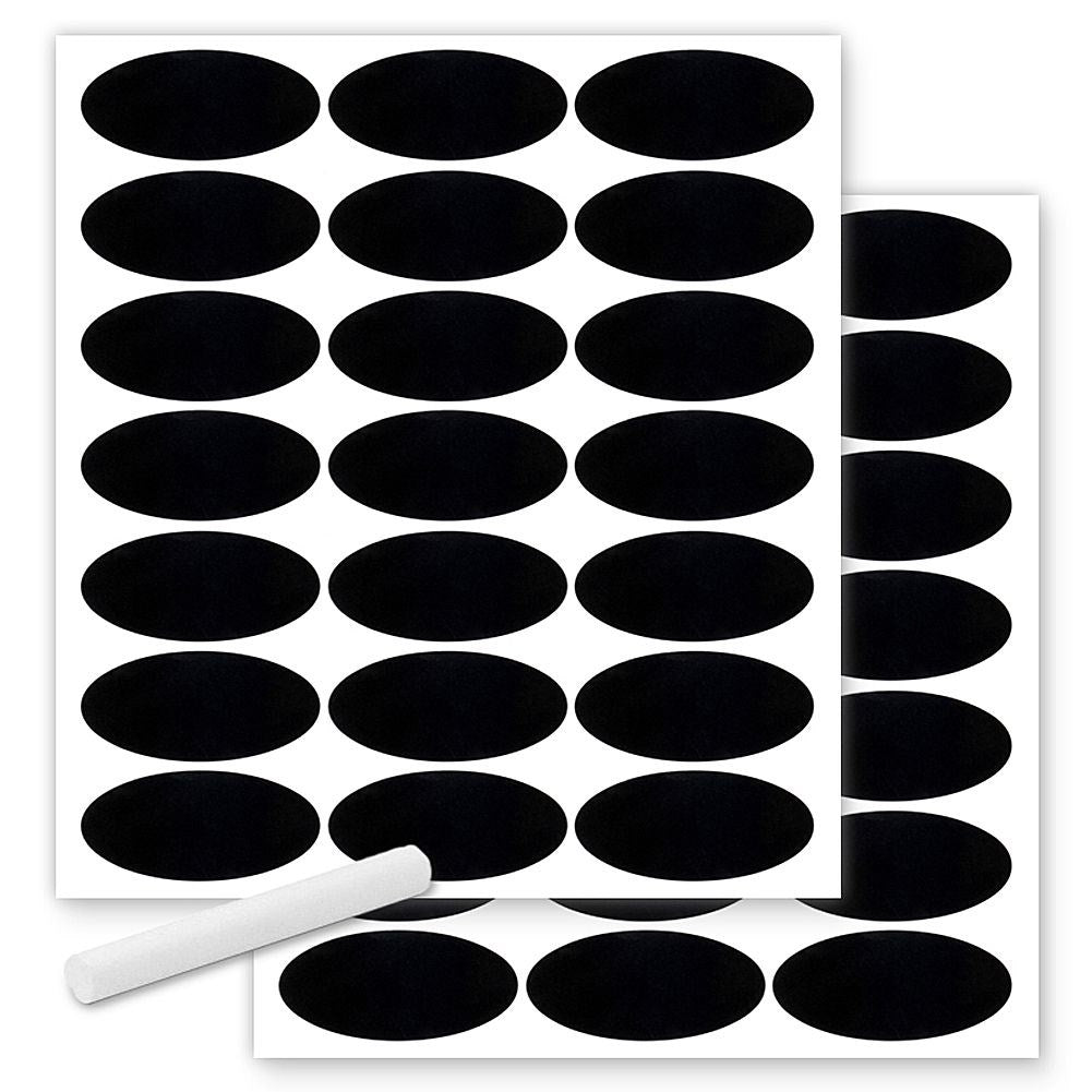 42 Self Adhesive Chalkboard Labels for Jars and Bottles