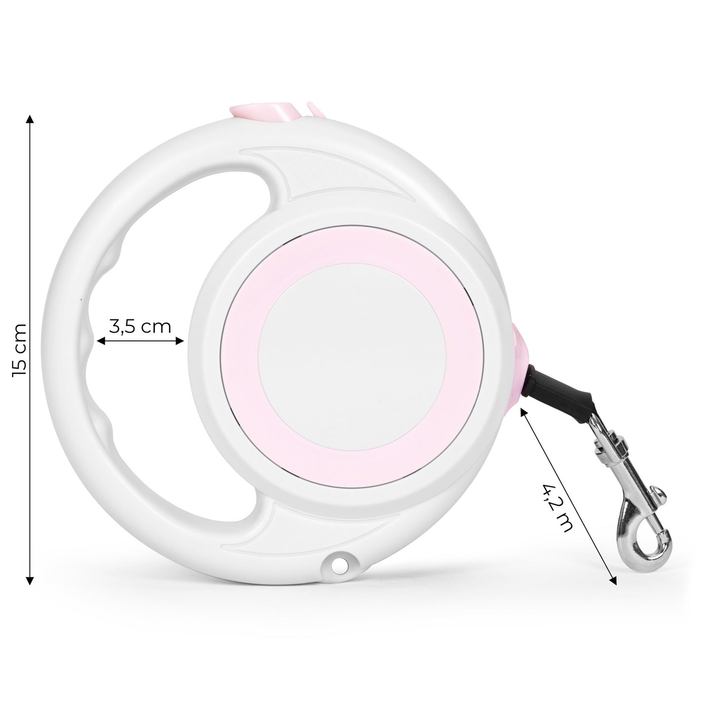 4.2 m automatic leash for a dog or cat with a lock