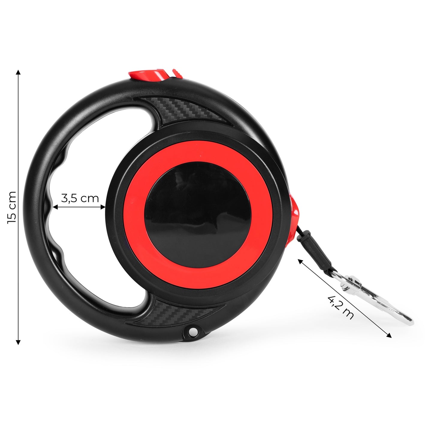 4.2 m automatic leash for a dog or cat with a lock