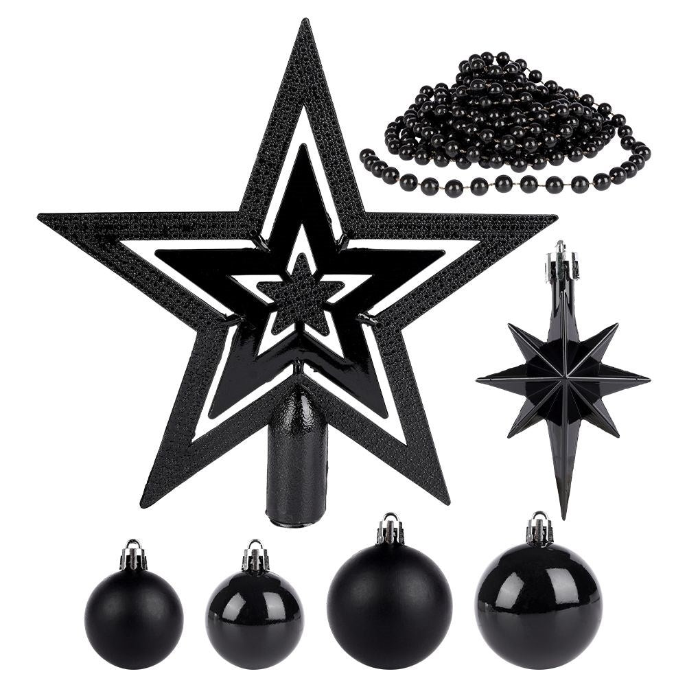 45-piece Set of Decorative Christmas Tree Balls