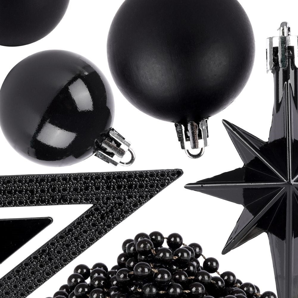 45-piece Set of Decorative Christmas Tree Balls