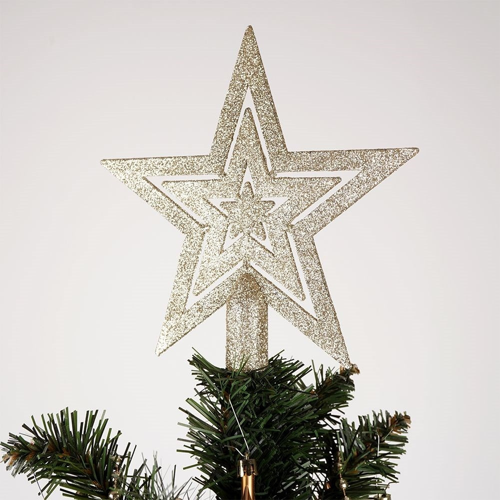 45-piece Set with Unbreakable Christmas Baubles and Star