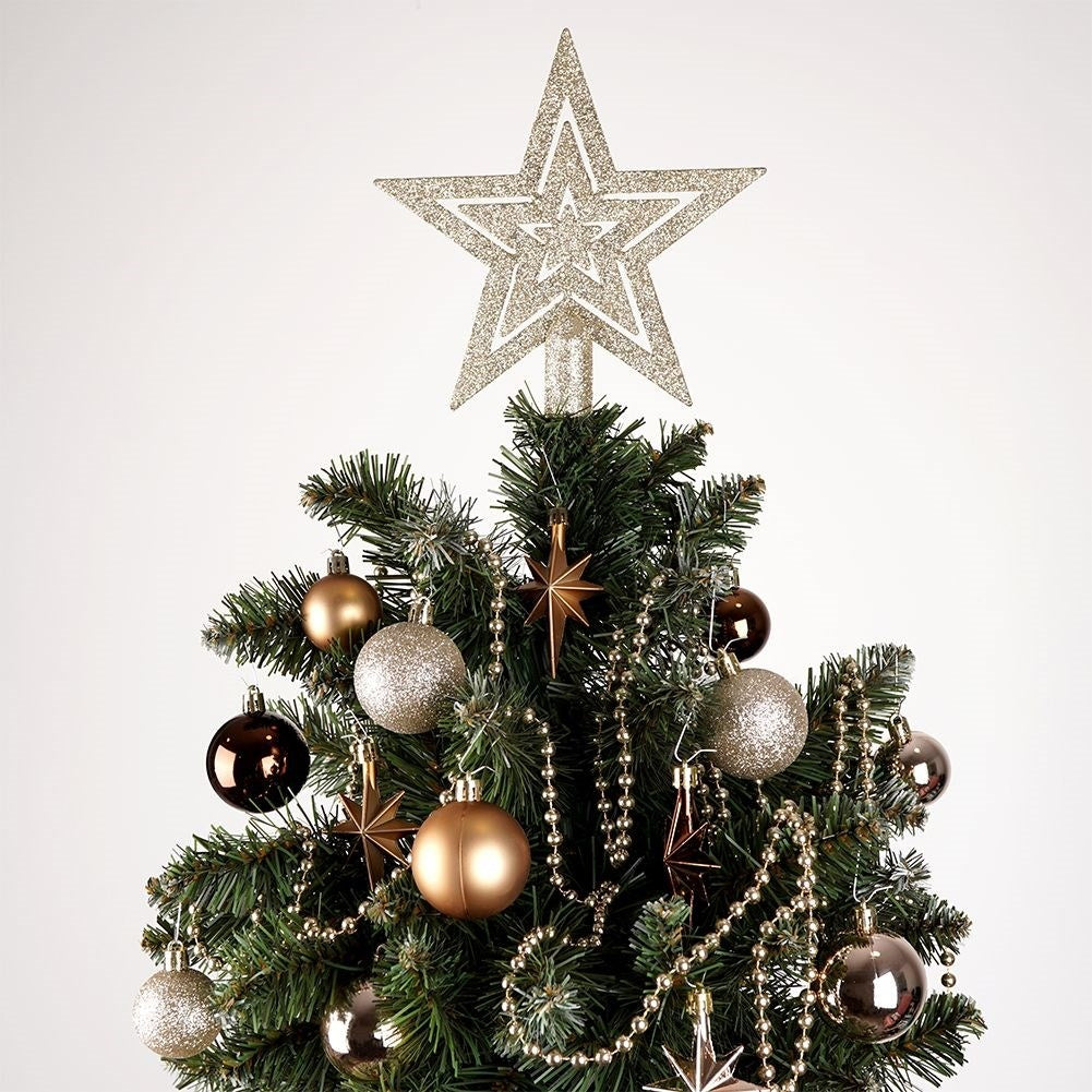 45-piece Set with Unbreakable Christmas Baubles and Star