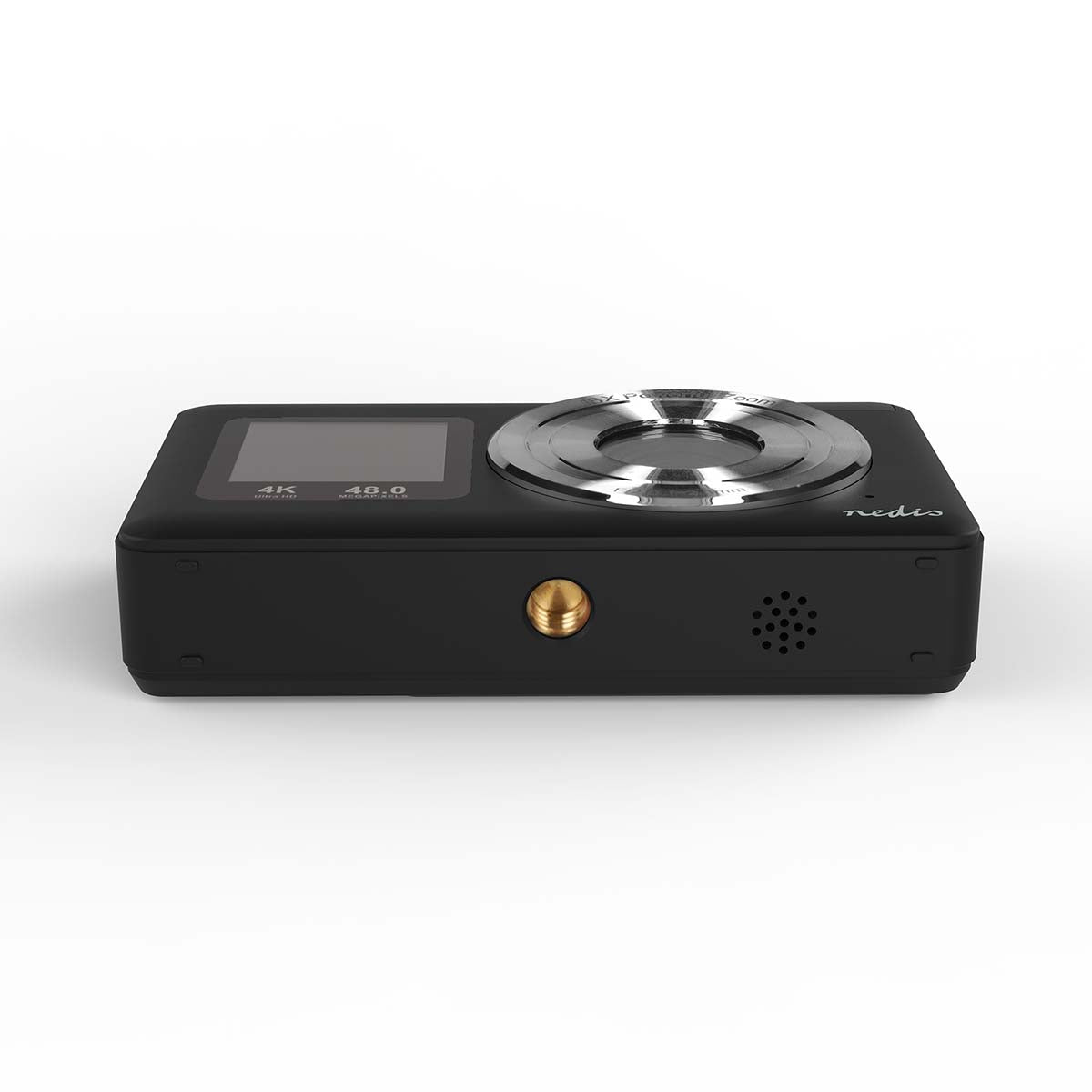 4K Dual Screen Digital Camera, 48MP, 18x Zoom, Black