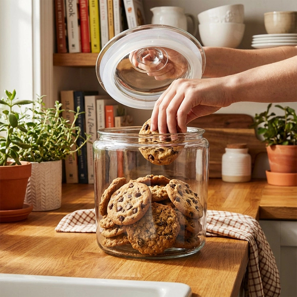 4L Glass Food Storage Container with Airtight Lid