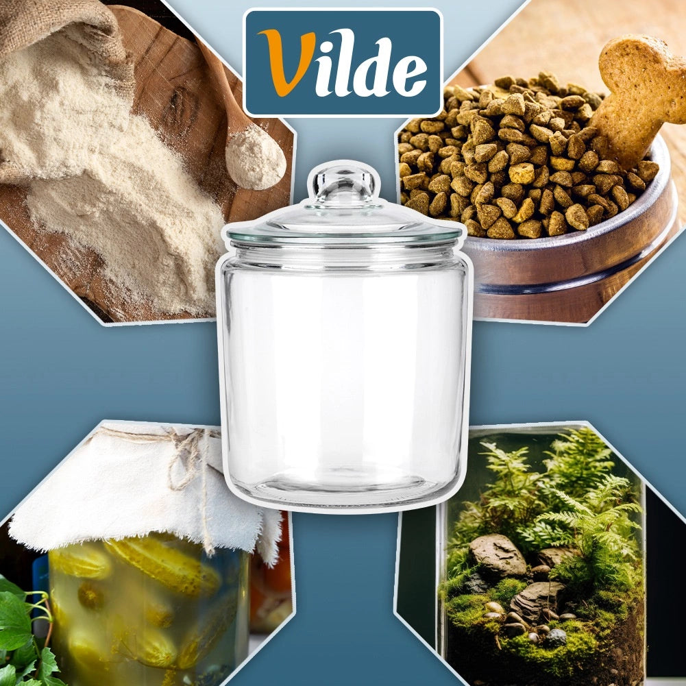 4L Glass Food Storage Container with Airtight Lid