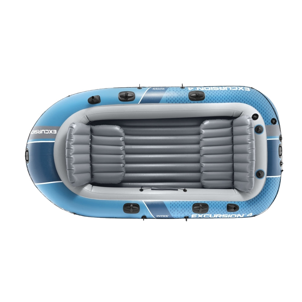 4-Person Inflatable Boat with Pump, Oars, and Bag