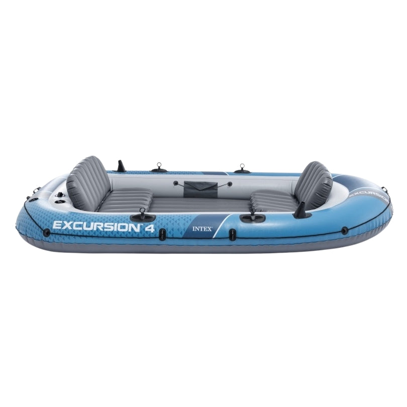4-Person Inflatable Boat with Pump, Oars, and Bag