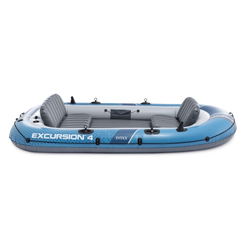 4-Person Inflatable Boat with Pump, Oars, and Bag
