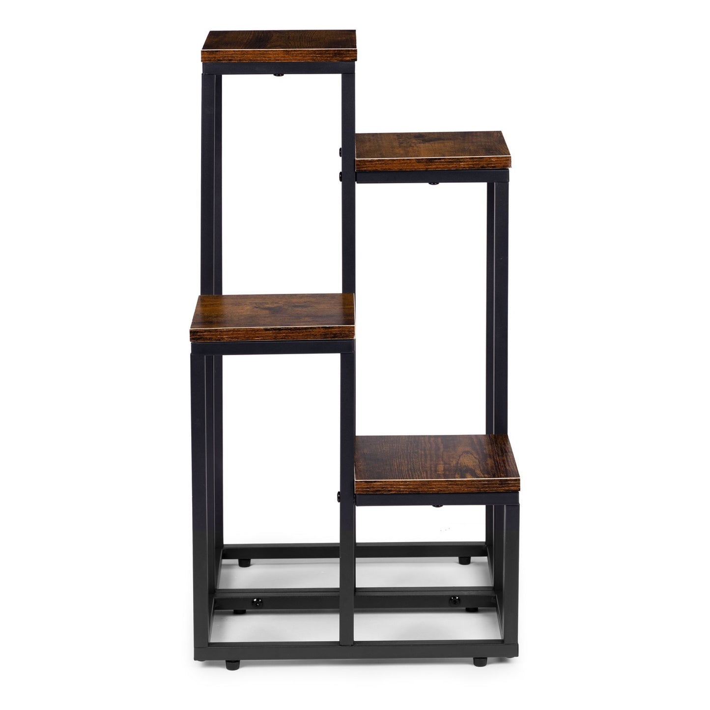 4-Shelf Loft-Style Plant Stand, Steel and Chipboard
