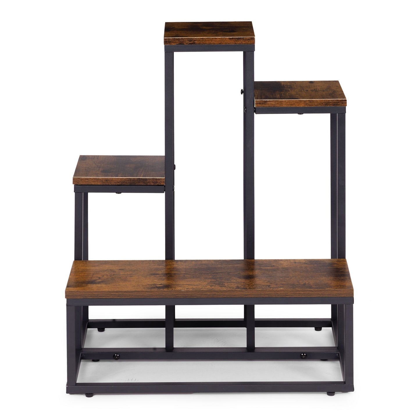 4-Tier Steel Plant Stand with Chipboard Shelves