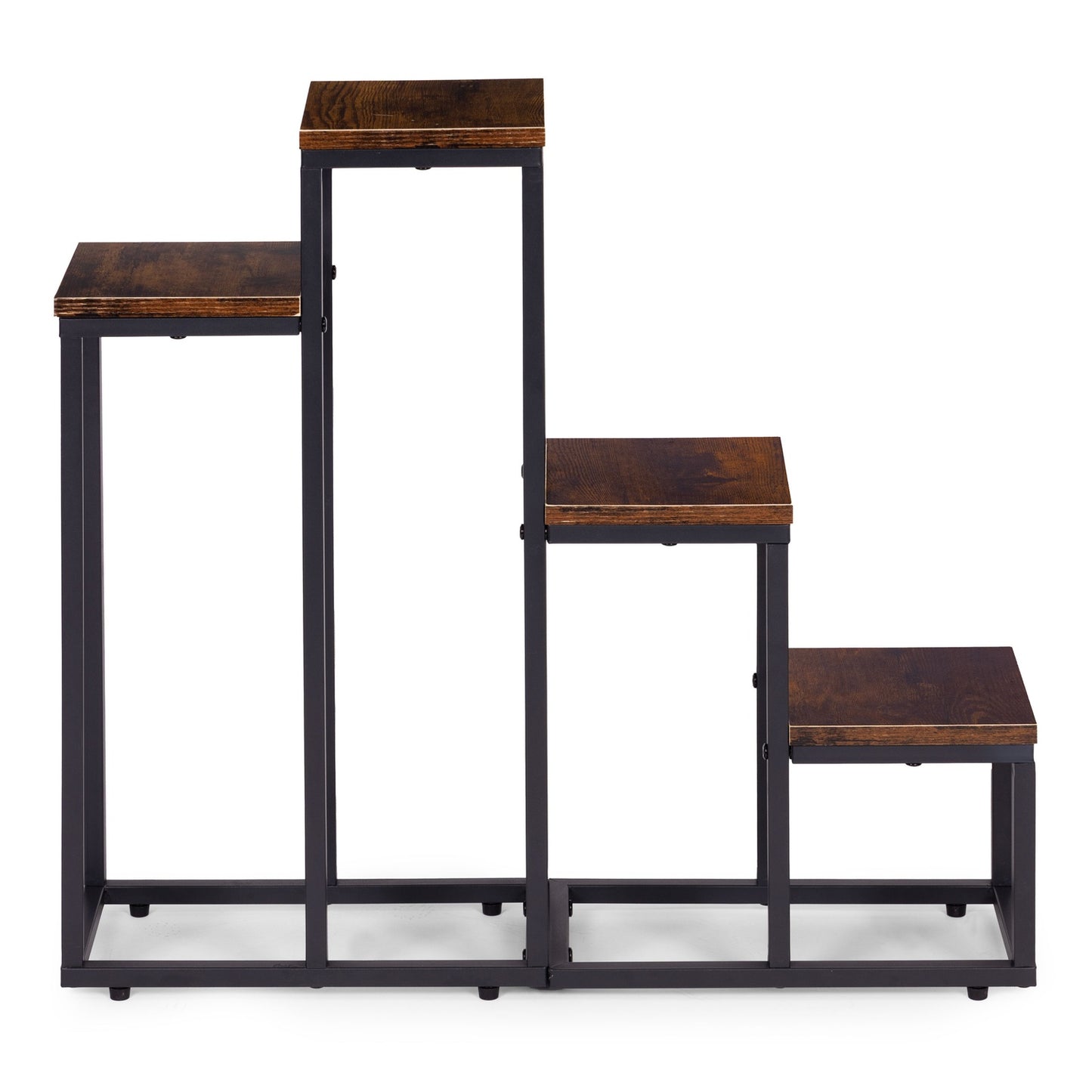 4-Tier Steel Plant Stand with Chipboard Shelves