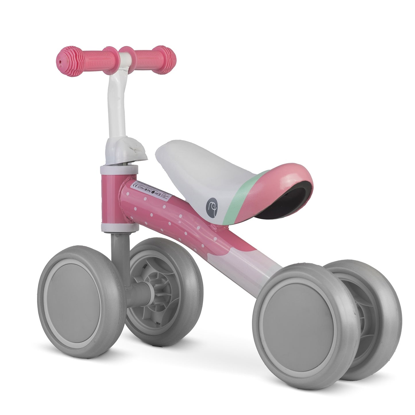 4-Wheel Balance Bike, Metal Frame, Foam Seat