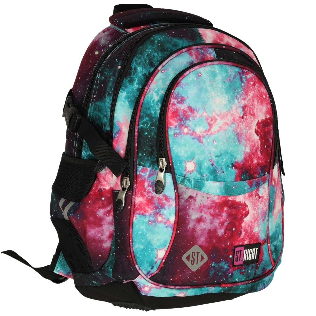 4 compartment school backpack 17 inch cosmos Niebula