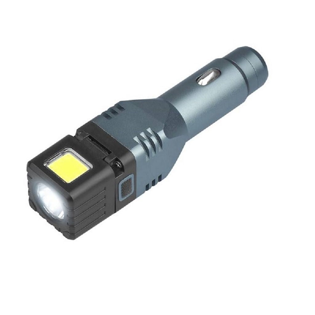 4-in-1 Flashlight / Power bank / Car charger / Window breaker, 2.1A, 1500mAh