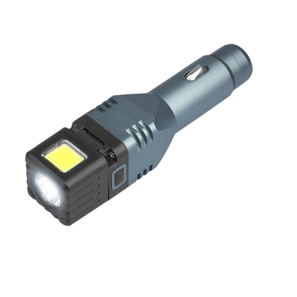 4-in-1 Flashlight / Power bank / Car charger / Window breaker, 2.1A, 1500mAh