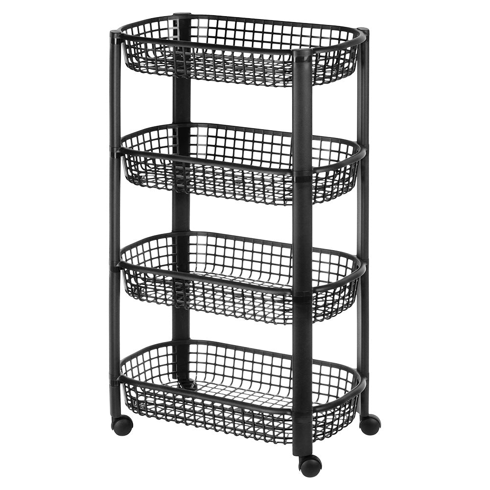 4-level shelf on wheels 46.5x26x79 cm