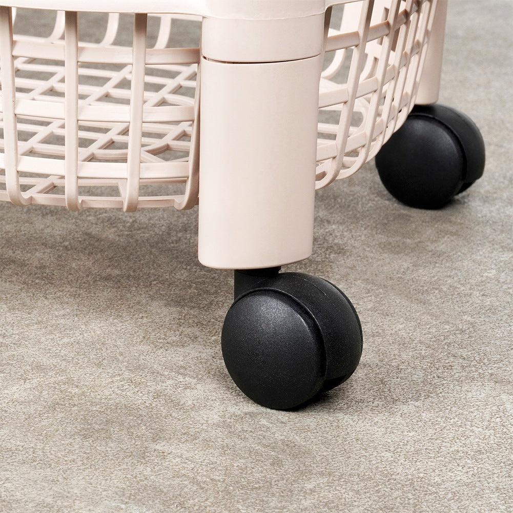 4-level shelf on wheels 46.5x26x79 cm