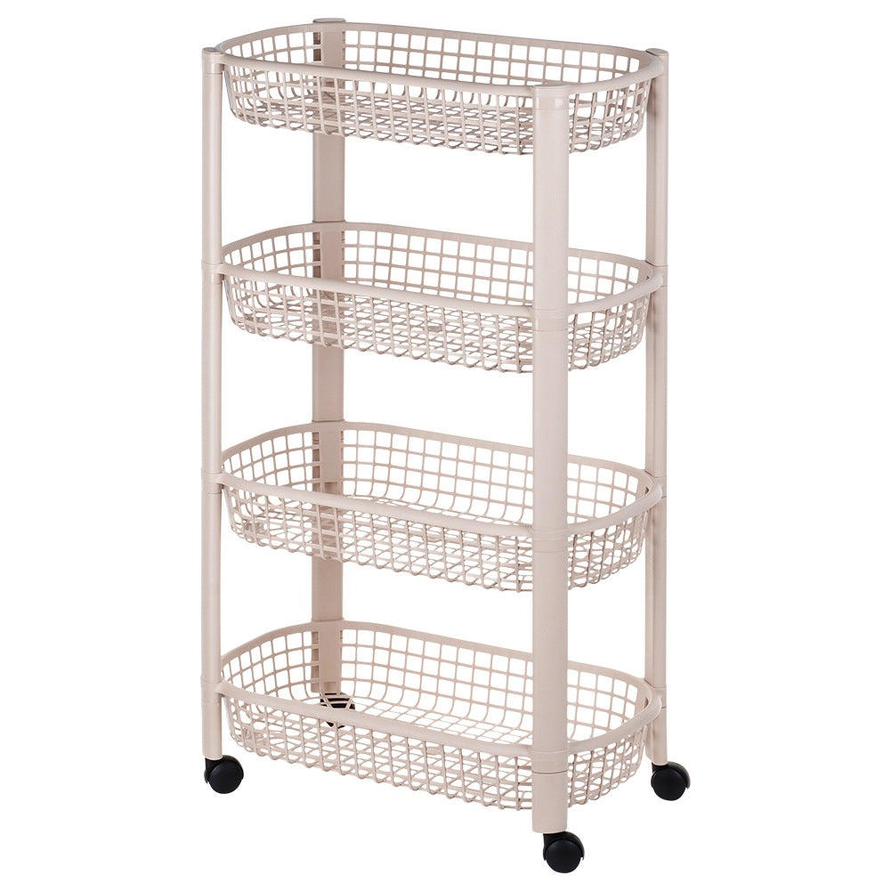 4-level shelf on wheels 46.5x26x79 cm