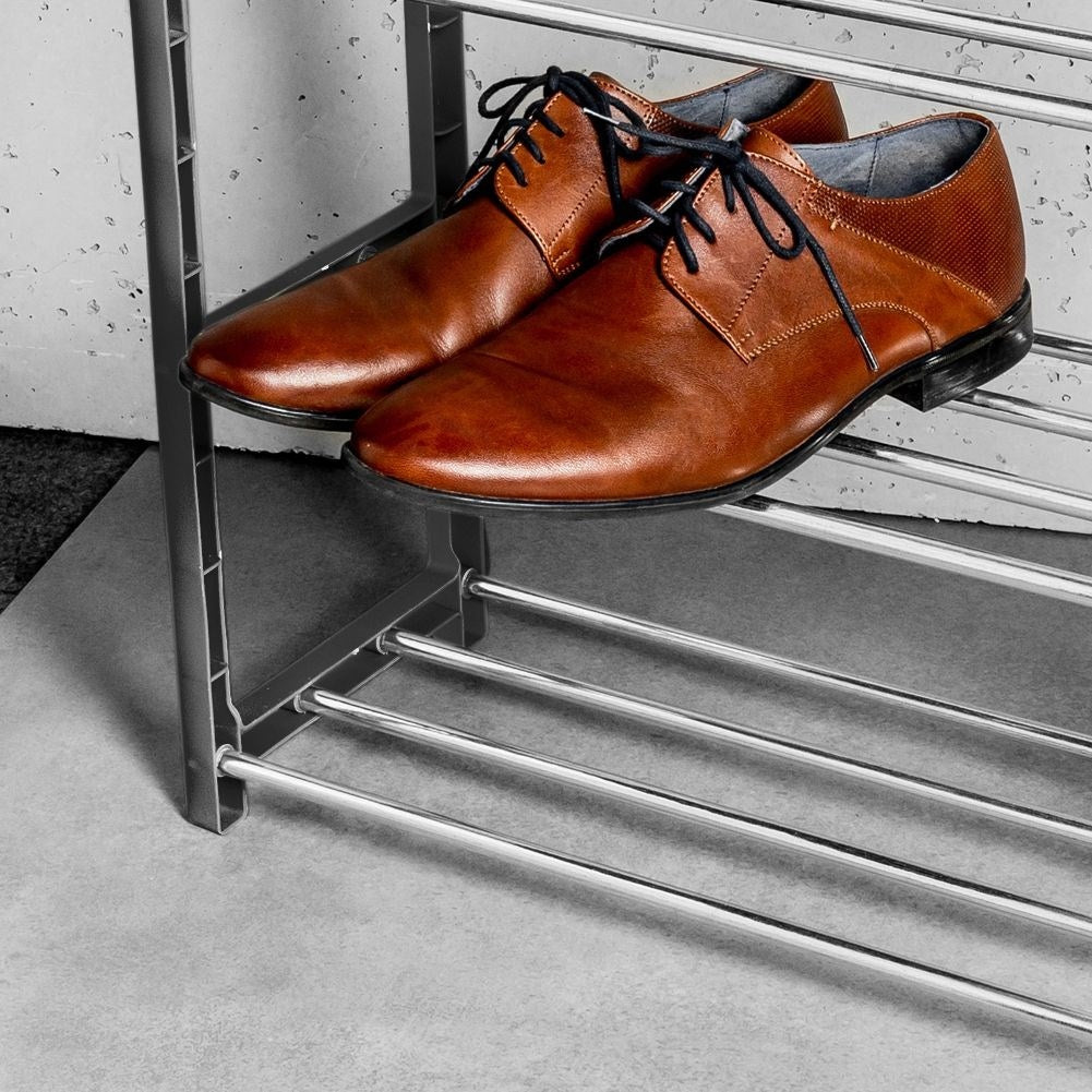 4-level shoe shelf for order and order in the hall
