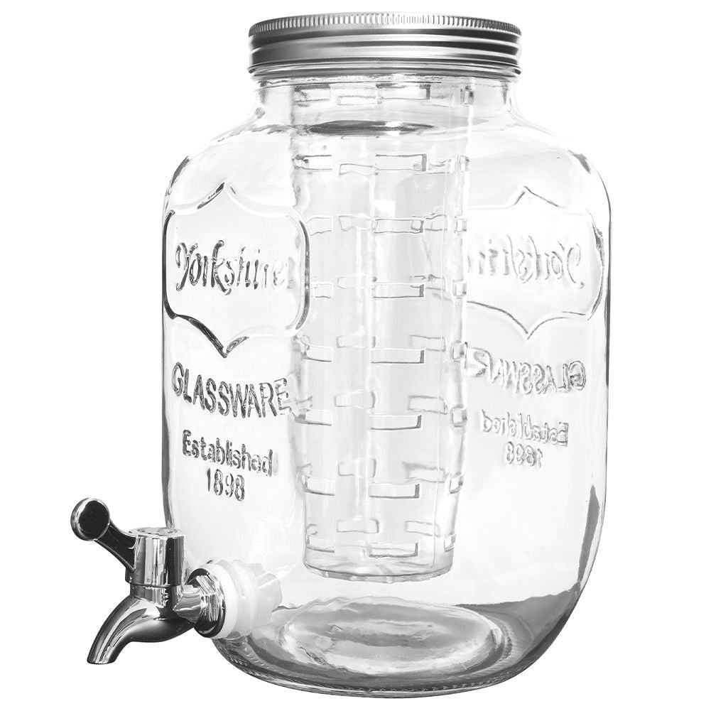 4-liter beverage container with faucet and fruit insert
