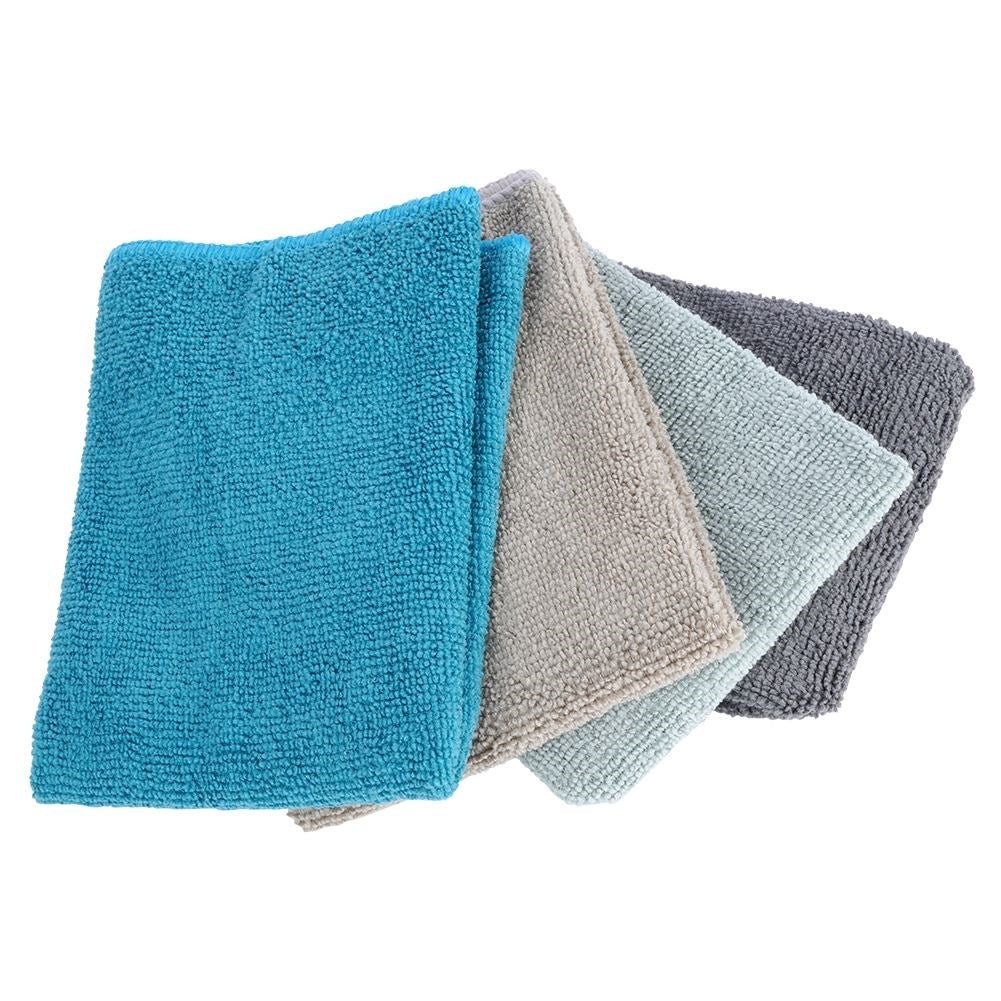4-pack microfiber kitchen towels: Absorbent, chemical-free cleaning