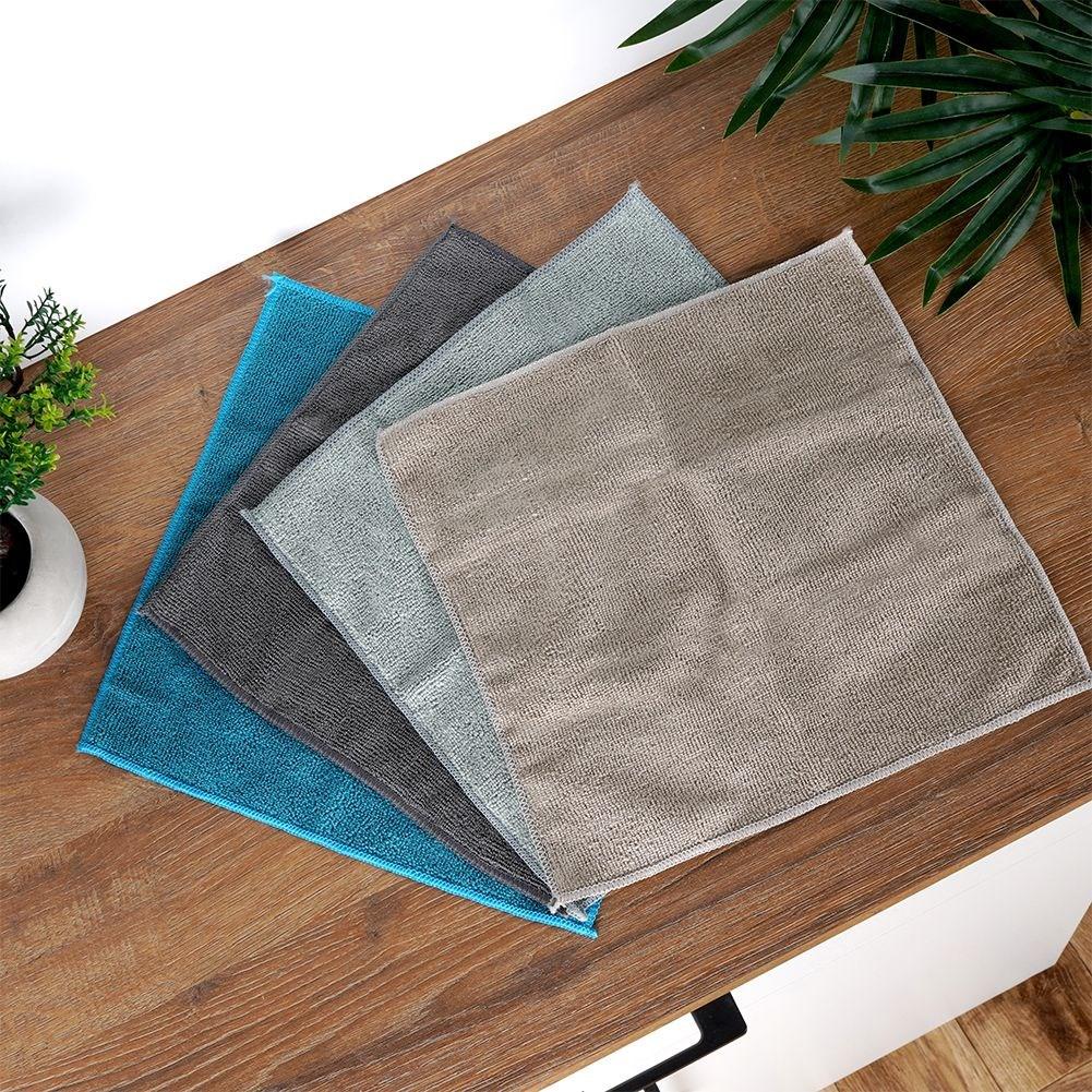 4-pack microfiber kitchen towels: Absorbent, chemical-free cleaning