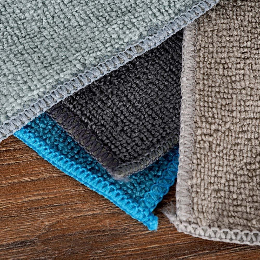 4-pack microfiber kitchen towels: Absorbent, chemical-free cleaning