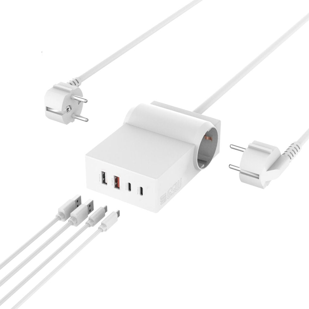 4smarts USB-C/A Power Strip Desktop GaN 65W