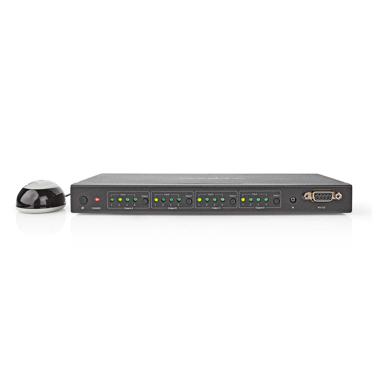 4x4 HDMI Matrix Switch, 4K@60Hz, Remote Control