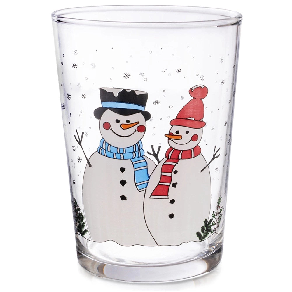 500 ml Winter Motif Glass – Dishwasher & Microwave Safe