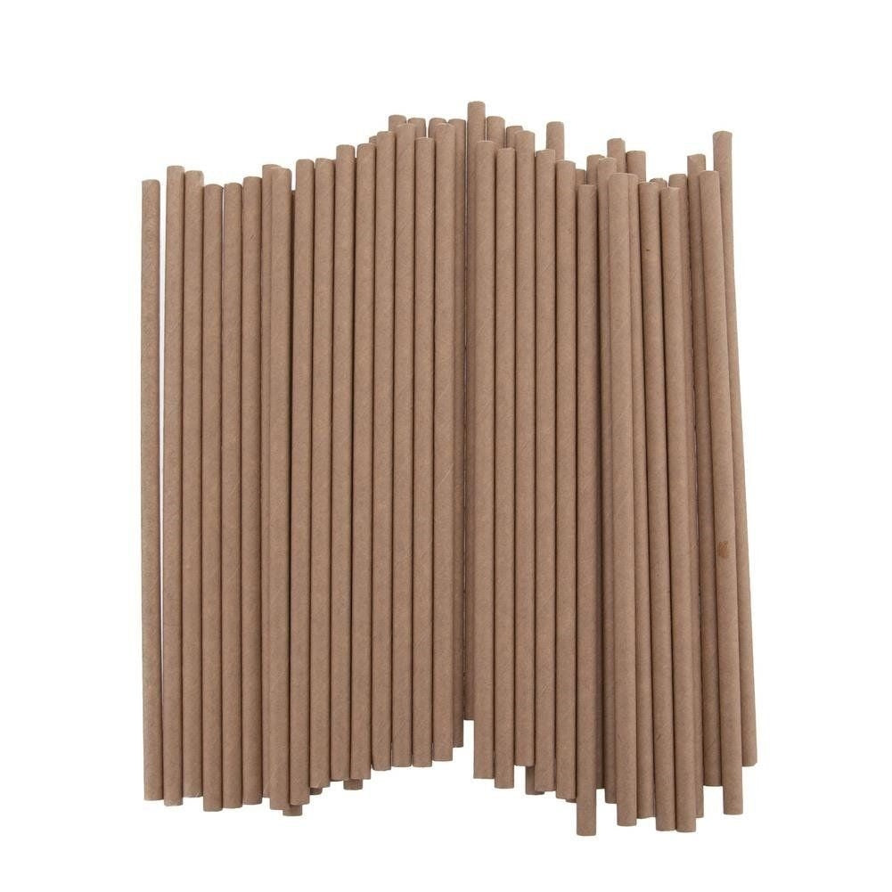 50 environmentally friendly paper straws for parties and drinks