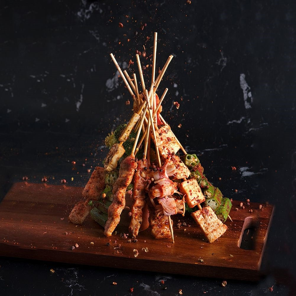 50-pack Long Bamboo Skewers - Perfect for All Skewers