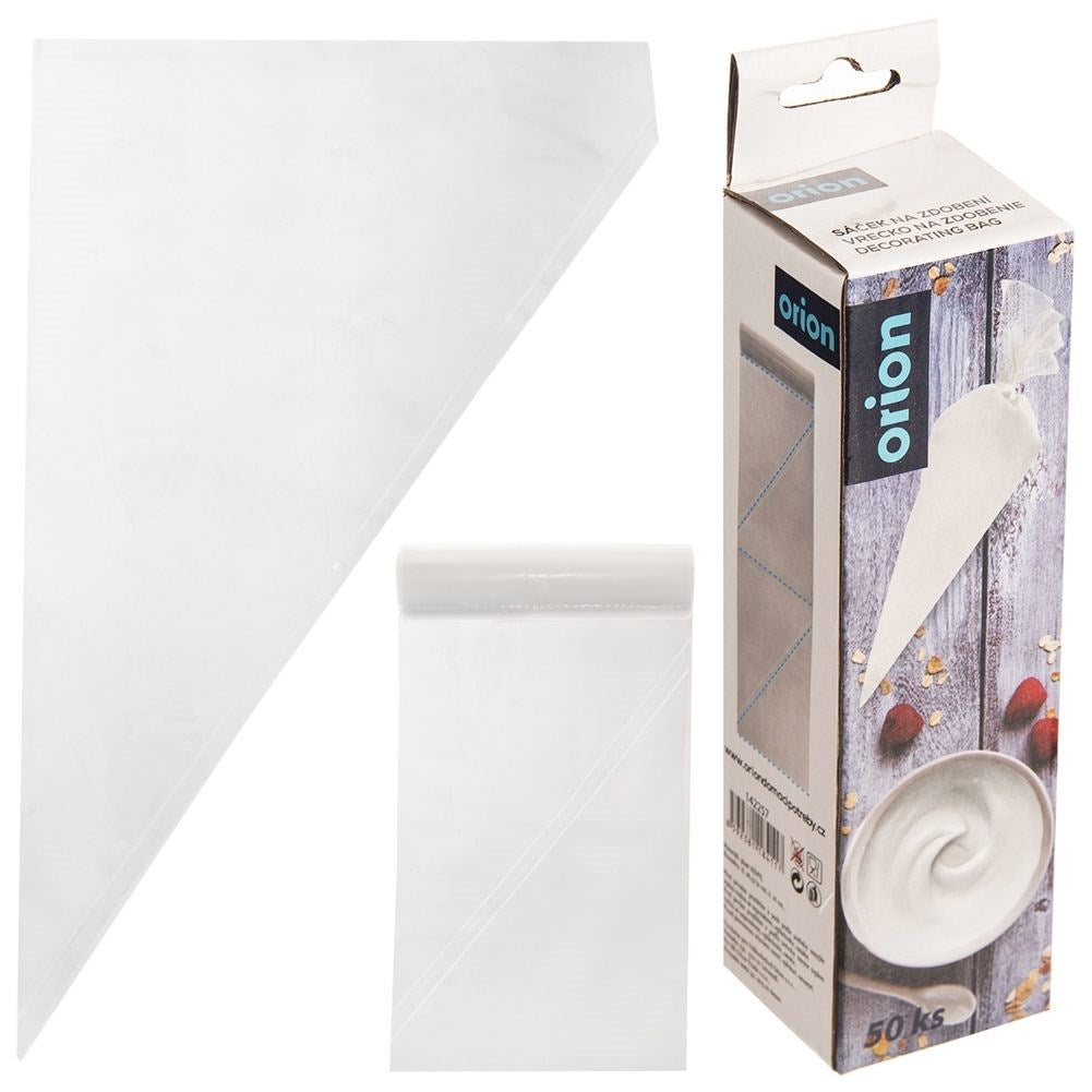 50-pack Transparent Disposable Alcohol Bags for Cake Decorating