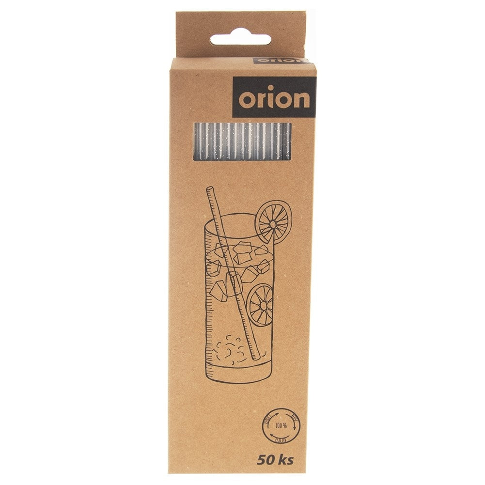 50 reusable glitter straws for cold and hot drinks
