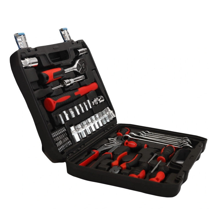 58-Piece Tool Set with Wrenches, Screwdrivers, Pliers