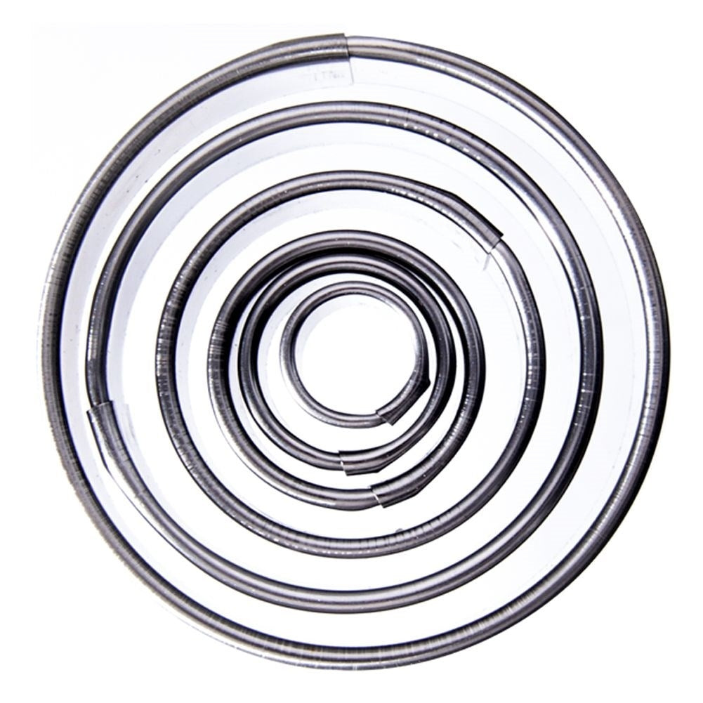 5 classic stainless steel cookie tins for gingerbread cookies