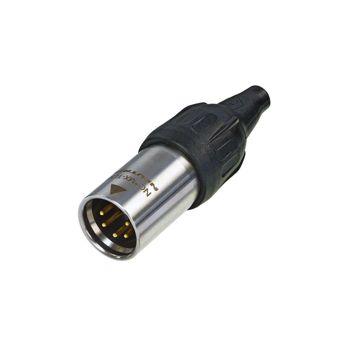 5-pin male cable connector with nickel casing and silver contacts