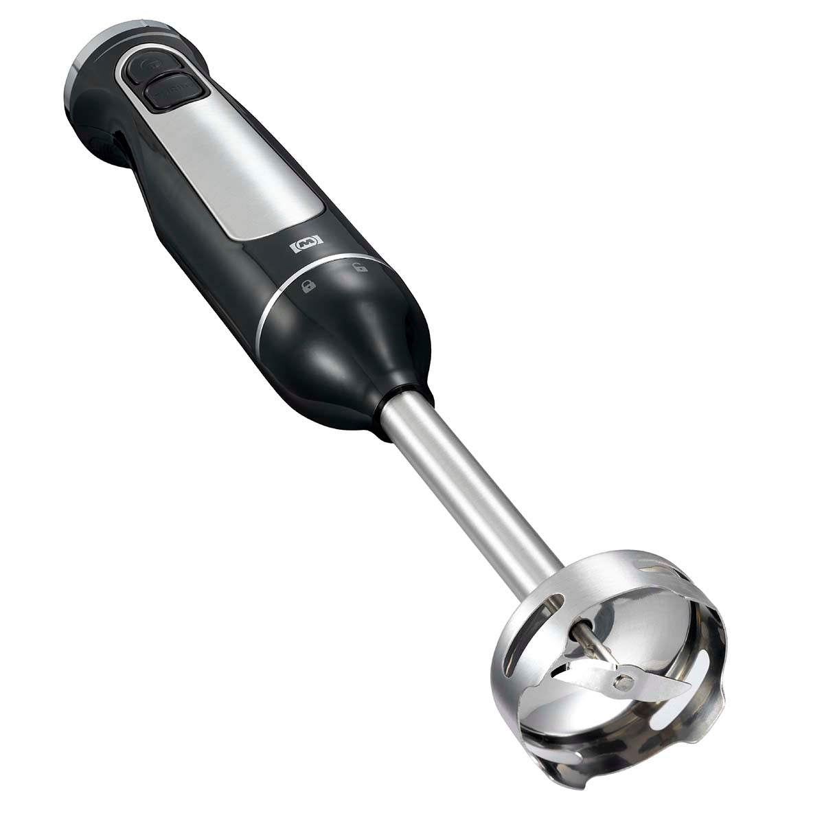 600W Hand Blender Set with Chopper, Whisk, Black