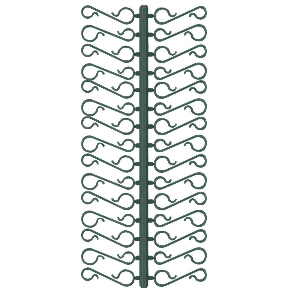 60 green plastic hooks for Christmas tree balls and decorations