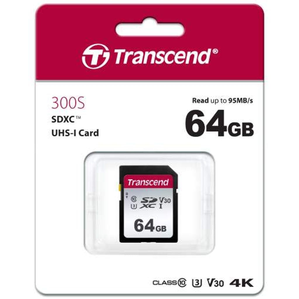 64gb sdxc, uhs-i u3 (r95/w45) transcend