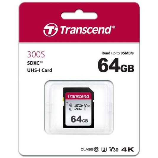 64gb sdxc, uhs-i u3 (r95/w45) transcend