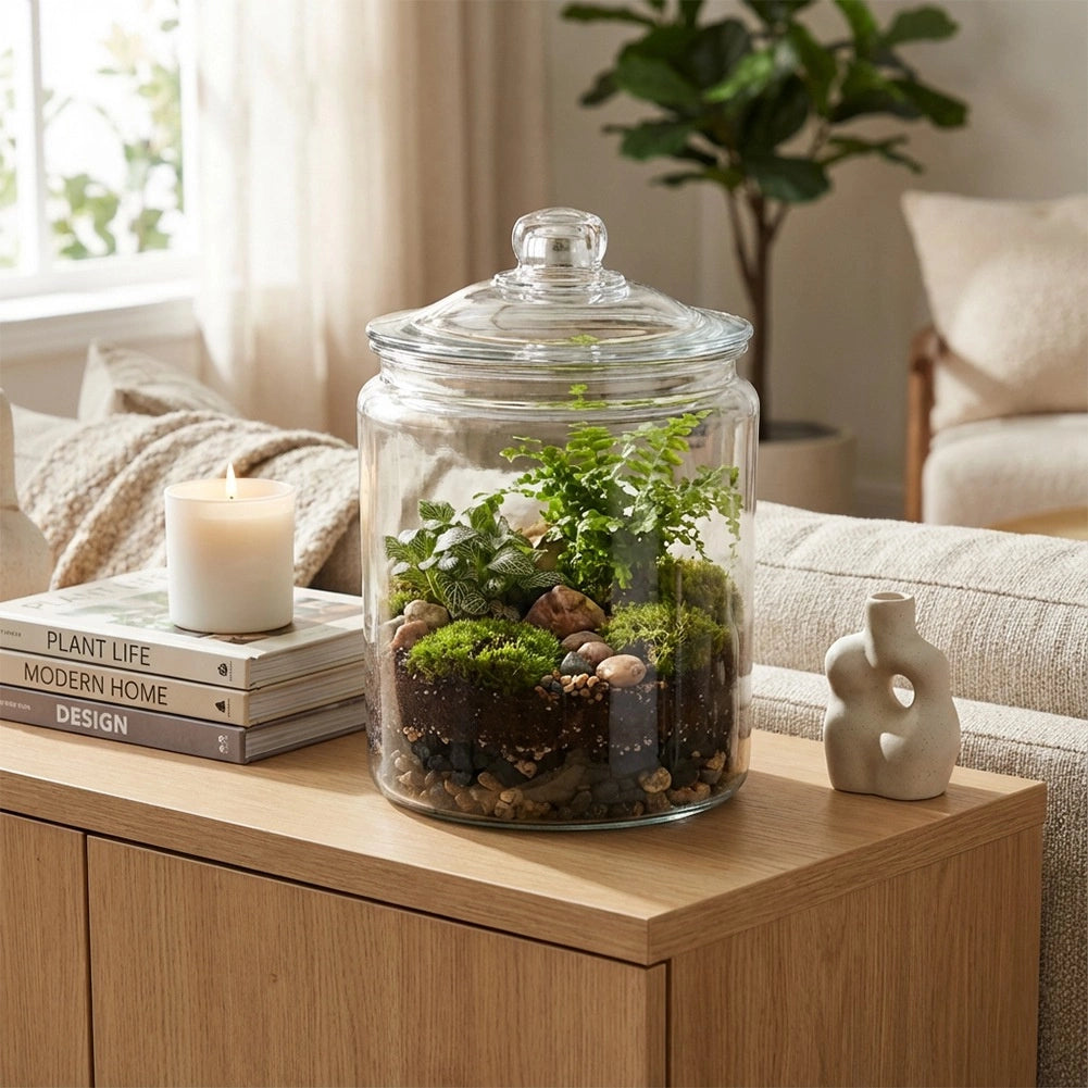 6L Glass Storage Jar with Airtight Lid
