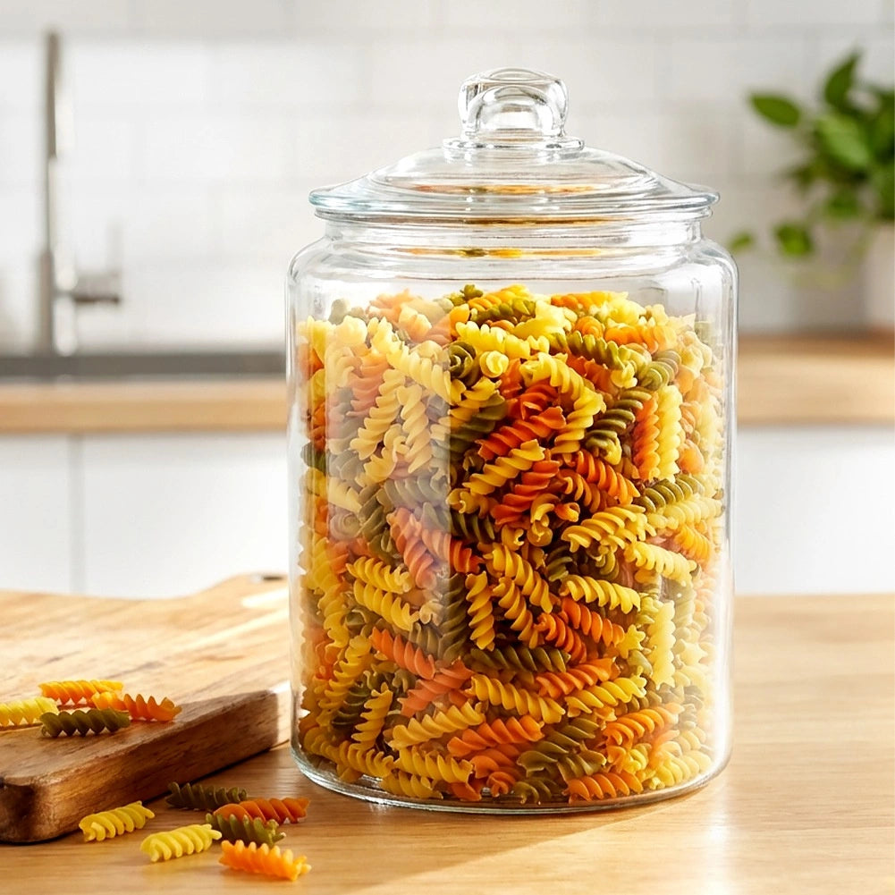 6L Glass Storage Jar with Airtight Lid