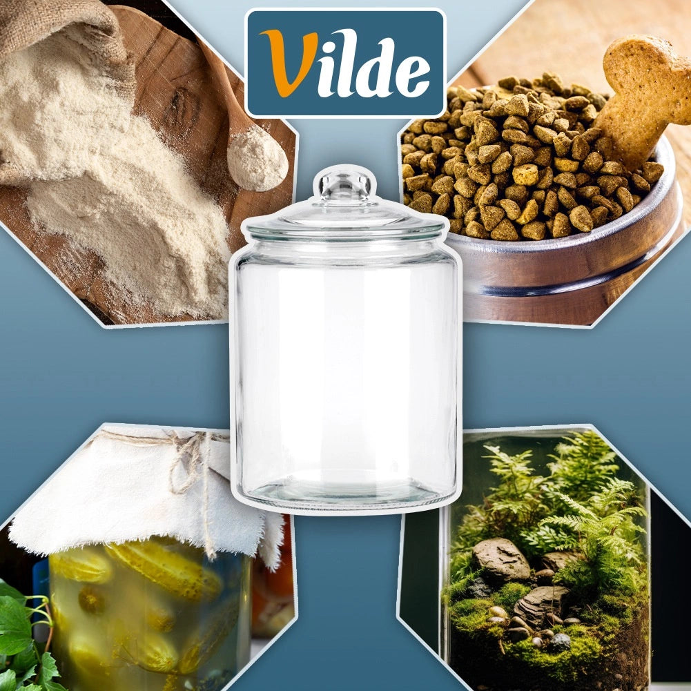6L Glass Storage Jar with Airtight Lid