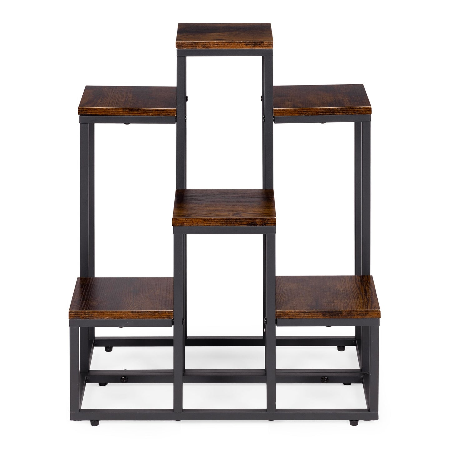 6-Shelf Loft-Style Plant Stand, Steel & Chipboard